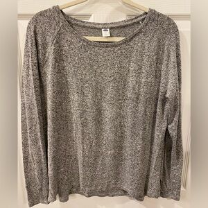 Old Navy Heathered Gray Long Sleeve